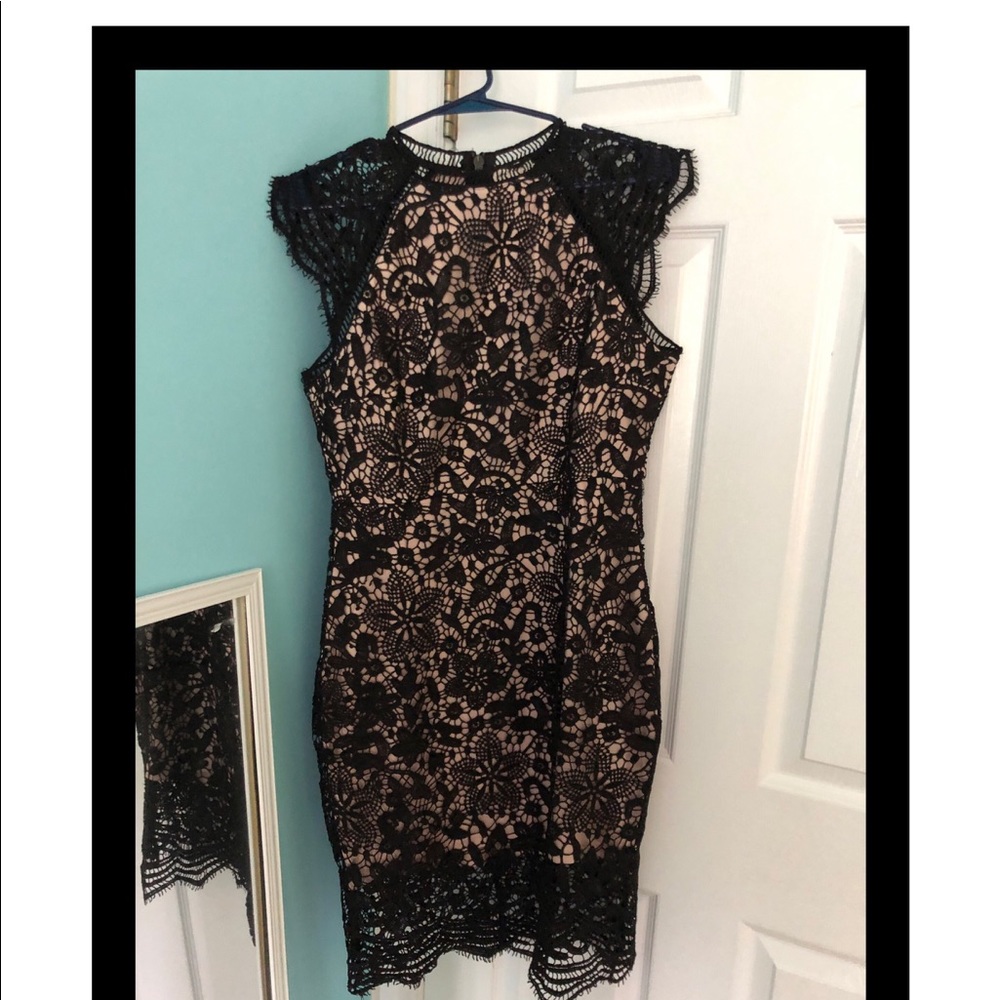 Black lace dress; NEVER WORN